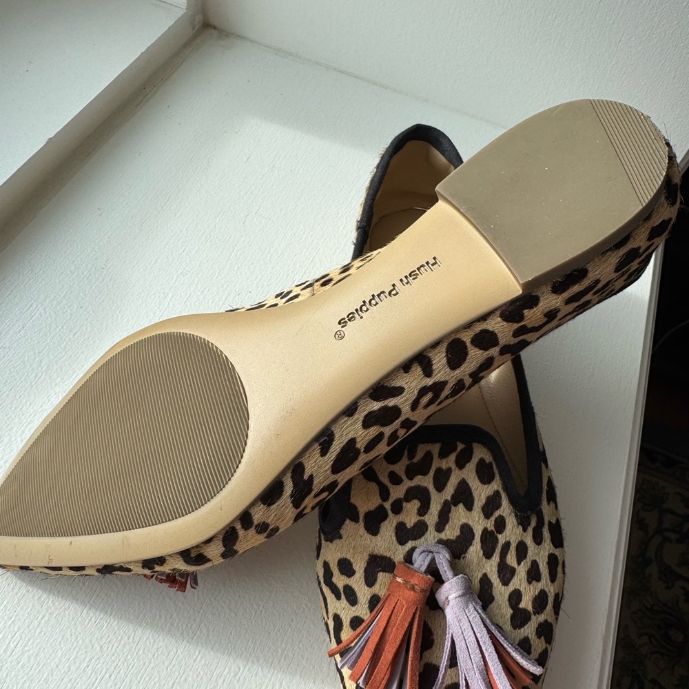 Hush Puppies Leopard Print Flats - Picture 4 of 5